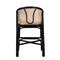 Bali & Pari Miranda Modern Bohemian Two-Tone Black and Natural Brown Rattan Counter Stool 235-13347-ZORO - alternate 5